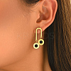 201 Stainless Steel Enamel Stud Dangle Earrings for Women CG3139-4