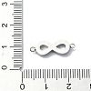 304 Stainless Steel Crystal Rhinestone Connector Charms STAS-Z065-01P-3