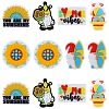 12Pcs 6 Styles Silicone Focal Beads SIL-SZ0001-88-1