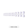 Solid Color Plastic Seamless Toe False Nail MRMJ-R085-026E-2