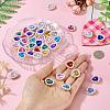 44Pcs 11 Colors Alloy Rhinestone Pendants ALRI-TA0001-27-6