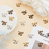 120Pcs 4 Colors Tibetan Style Alloy Pendants TIBEP-PH0005-20-RS-WH-6