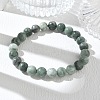 Natural Jade Round Beaded Stretch Bracelets GG-CBA12F1-02A-03-2