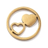 304 Stainless Steel Charms STAS-R003-01G-08-1