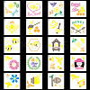 Bees Theme PET Plastic Hollow Out Drawing Painting Stencils Templates Sets DIY-WH0028-66-1