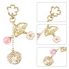 Alloy Enamel Pendant Keychains HJEW-FS00052-01-3