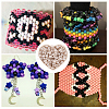 800Pcs Plastic Pearlized Beads KY-SP0001-53A-5