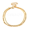 304 Stainless Steel Multi-Strand Chain Bracelets LS-BJEW-G711-03B-G-1
