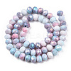 Faceted Electroplated Glass Beads Strands X-GLAA-C023-02-B06-2