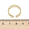Hexagon 304 Stainless Steel Open Cuff Ring for Women LS-RJEW-Z083-03G-02-5