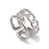 304 Stainless Steel Cuff Rings RJEW-G285-83P-1
