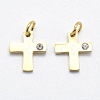 316 Surgical Stainless Steel Tiny Cross Charms STAS-K178-03G-1