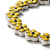 Handmade Porcelain Flower Beads Strands PORC-F003-01C-4