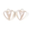 Opaque Acrylic Imitation Pearl Pendants SACR-T035-21A-1