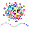 3 Strands 3 Colors Handmade Polymer Clay Beads Strands CLAY-TA0001-85-2