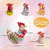 5Pcs Glass Chick Figurine JX539A-2