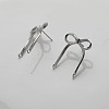 Brass Stud Earring Finding KK-U061-14B-P-3