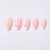 Frosted Plastic Almond Full Cover False Nail Tips MRMJ-T078-118B-1