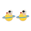 Space Planet Alloy Enamel Cabochons AL-CBA1A6F-07KCG-F-1