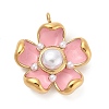 304 Stainless Steel Enamel Pendants STAS-P380-79G-04-1