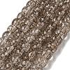 Transparent Spray Painting Crackle Glass Beads Strands GLAA-NH0001-05J-1