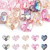 16Pcs 4 Colors Transparent Acrylic Beads MACR-FH0001-14-1