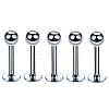 304 Stainless Steel Round Internally Threaded Labrets for Women Men WG9B6EB-02-1