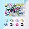 48Pcs 8 Colors Handmade Glass European Beads GLAA-FS0002-14-7