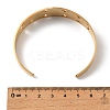 201 Stainless Steel Cuff Bangles for Women BJEW-F507-03G-3