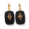 Natural Obsidian Pendants G-G461-07G-09-1