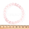 Dyed Natural Selenite Round Beaded Stretch Bracelets for Women G-U005-02L-5