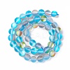 Synthetic Moonstone Beads Strands G-E573-01B-22-3