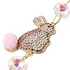 Alloy Rhinestones & Glass Charm Suncatchers HJEW-E013-01G-I-3