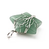 Natural Green Aventurine Pendants G-D458-04P-05-RS-4