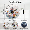 MDF Printed Wall Clock HJEW-WH0058-028-2