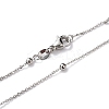 Brass Cable Chain Necklaces NJEW-I247-02P-2