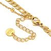304 Stainless Steel Double Layer Necklaces NJEW-P311-01D-G-3