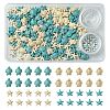 DIY Synthetic Turquoise Turtle & Starfish Stretch Bracelet Making Kits DIY-FS0005-60-1