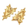304 Stainless Steel Pendants STAS-L295-06G-2