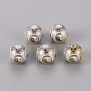 Electroplate Glass Beads EGLA-Q123-012A-3