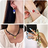 3 Strands Mushroom Handmade Lampwork Beads Strands LAMP-YW0001-33-6