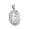 Brass Micro Pave Cubic Zirconia Pendants KK-D431-040P-1
