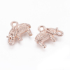 Alloy Animal Pendants PALLOY-J169-27RG-NR-2
