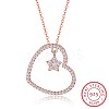 925 Sterling Silver Pendant Necklaces NJEW-BB31551-P-1
