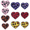 10Pcs 10 Styles Polyester Leopard Print Embroidery Cloth Iron on/Sew on Patches PATC-TA0001-59-2