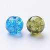 Baking Painted Crackle Glass Beads DGLA-X0006-8mm-01-3