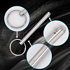 6Pcs 3 Styles 316 Surgical Stainless Steel Ball Pin STAS-AR0002-67-6