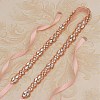 Wedding Bridal Belt for Bridal Dress AJEW-WH0223-55C-1