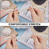 Nylon Chiffon Elastic Lace Trim OCOR-WH0082-159A-6