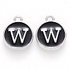 Platinum Plated Alloy Charms ENAM-S118-02W-P-1